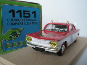 : Закордонні : Зарубежные ^/--/^ Chevrolet Corvair Fire Pompiers 1962. Eligor 1151   -2229- ^_^^^ Chevrolet Corvair Fire Pompiers 1962. Eligor 1151 -2229- - фото фото фото