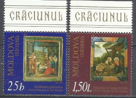 Молдова Молдова ^/--/^ Молдова 2000 живопись религия Рождество 2 /--/ м. ^_^^^ Молдова 2000 живопис релігія Різдво 2 /--/ м. - фото фото фото