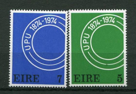 Освоєння космосу Освоение космоса ^/--/^ Ирландия  IRELAND 1974 Universal Postal Union UPU 2 Stamps MNH ^_^^^ 1974 Universal Postal Union UPU 2 Stamps MNH - фото фото фото