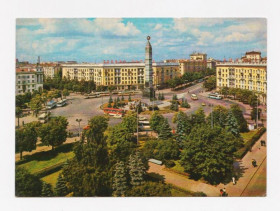 СРСР СССР ^/--/^ МИНСК - ПЛОЩАДЬ ПОБЕДЫ  ОЛИМПИАДА - 80  1980 г.  п/п  ^_^^^ МІНСЬК - ПЛОЩАДЬ ПЕРЕМОГИ ОЛІМПІАДА - 80 1980 р. п/п - фото фото фото