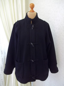 Пальто Пальто ^/--/^ Prom      ( 58 / 60 р ) Marks &amp; Spencer Женская флисовая куртка пальто на меху черная Б / У ^_^^^ Prom ( 58 / 60 р ) Marks &amp; Spencer Жіноча флісова куртка пальто на хутра чорна Б / У - фото фото фото