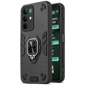 Чохли, бампера Чехлы, бампера ^/--/^ Чохол Fiji Defence для Realme C /--/ 85 Pro (RMX /--/ 5555) протиударний бампер з кільцем підставкою Black - фото фото фото