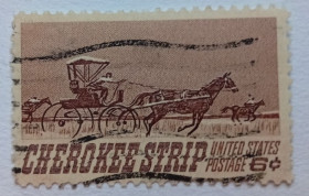 Північна Америка Северная Америка ^/--/^ США 1968 Полоса Чероки, гашеная ^_^^^ 1968 — Смуга Черокі, гашена - фото фото фото