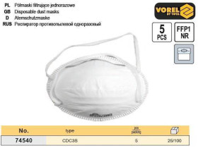 Спецодяг Спецодежда ^/--/^ Набор маска защитная 5 штук VOREL-74540 ^_^^^ Набір маска захисна 5 штук Польща VOREL-74540 - фото фото фото