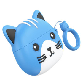 Навушники, гарнітури Наушники, гарнитуры ^/--/^ Навушники Bluetooth бездротові Hoco EW /--/ 46 з мікрофоном та чохлом у комплекті Blue ^_^^^ Наушники Bluetooth беспроводные Hoco EW /--/ 46 с микрофоном и чехлом в комплекте Blue - фото фото фото