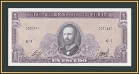 Чилі Чили ^/--/^ Чили 1 эскудо 1964 P-136  (136 /--/ a.2) UNC ^_^^^ Чилі 1 ескудо 1964 P-136 (136 /--/ a.2) UNC - фото фото фото