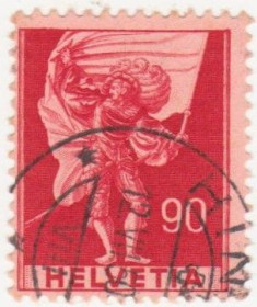 Швейцарія Швейцария ^/--/^ Швейцария 1941 г № 375 гашеная ^_^^^ Швейцарія 1941 р. No 375 гашена - фото фото фото