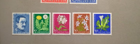 Флора Флора ^/--/^ Швейцария Личности Флора Цветы 1960 ^_^^^ Швейцарія Особистості Флора Квіти 1960 - фото фото фото