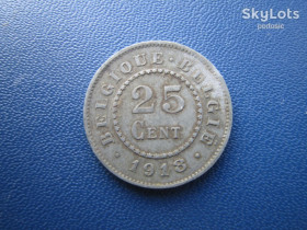 Інше Другое ^/--/^ Монета 25 сантимів Бельгія 1918 цинк окупація ^_^^^ Монета 25 сантимов Бельгия 1918 цинк оккупация - фото фото фото
