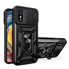 Чохли, бампера Чехлы, бампера ^/--/^ Чохол Fiji Camera Defence для ZTE Blade L /--/ 8 бампер із захистом камери та підставкою Black ^_^^^ Чехол Fiji Camera Defence для ZTE Blade L /--/ 8 бампер с защитой камеры и подставкой Black - фото фото фото