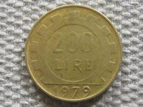 Італія і Ватикан Италия и Ватикан ^/--/^ Италия 200 лир 1979 года #4462 ^_^^^ Італія 200 лір 1979 року #4462 - фото фото фото