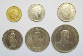 Швейцарія Швейцария ^/--/^ 5, 10, 20 рапенів і 1, 2, 5 франків = 2013 р. = ШВЕЙЦАРІЯ ^_^^^ 5, 10, 20 рапенов и 1, 2, 5 франков = 2013 г. = Швейцария - фото фото фото