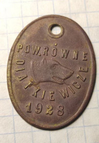 Інше Другое ^/--/^ Винтажный польский налоговый жетон для собак 1928 года. Лицензия в районе Ровно. dk /--/ 659 ^_^^^ Польський податковий жетон для собак 1928 року. Ліцензія в районі Рівного. dk /--/ 659 - фото фото фото
