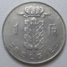 Бельгія Бельгия ^/--/^ Бельгія 1 франк 1973 року Belgie 42636 ^_^^^ Бельгия 1 франк 1973 года Belgie 42636 - фото фото фото