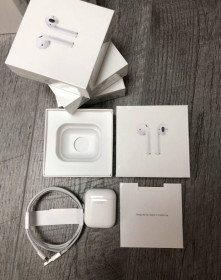 Навушники Наушники ^/--/^ Беспроводные Наушники AirPods 2 IPhone Люкс качество ^_^^^ Навушники AirPods 2 IPhone Люкс - фото фото фото