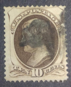 Північна Америка Северная Америка ^/--/^ США 1879 г.№ 121  гашеная ^_^^^ США 1879 р. No 121 гашена - фото фото фото