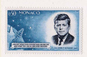 Освоєння космосу Освоение космоса ^/--/^ Космос . Монако 1963 г  ** - JFK ^_^^^ Космос . Монако 1963 ** - JFK - фото фото фото