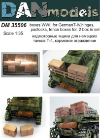 Військова техніка Военная техника ^/--/^ Danmodel 35506 - надмоторные ящики для немецких танков Т-4,петли, навесные замки,кормовое ограждение 1/35 ^_^^^ Danmodel 35506 - надмоторні ящики для німецьких танків Т-4,петлі, навісні замки, кормова огорожа 1/35 - фото фото фото