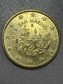 Сан-Марино Сан-Марино ^/--/^ Сан Марино 50 евроцентов 2008 ^_^^^ Сан Марино 50 євроцентів 2008 - фото фото фото