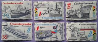 Транспорт Транспорт ^/--/^ Чехословакия 1989 флот корабли Mi 2994-2999 ^_^^^ Чехословаччина 1989 флот кораблі Mi 2994-2999 - фото фото фото