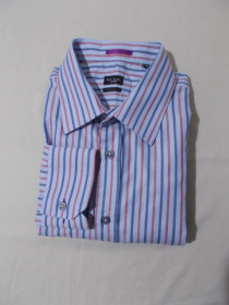 Сорочки Рубашки ^/--/^ Рубашка сине-красная полоска &amp;apos;Paul Smith&amp;apos; 50-52 /--/ р ^_^^^ Сірко-червона смужка &amp;apos;Paul Smith &amp;apos; 50-52 /--/ р - фото фото фото
