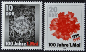 Інше Другое ^/--/^ ГДР 100-летие 1 Мая 1990 ^_^^^ НДР 100-річчя 1 Травня 1990 - фото фото фото