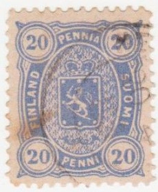 Скандинавія Скандинавия ^/--/^ Финляндия 1875 г. № 16 А гашеная ^_^^^ Фінляндія 1875 р. No 16 А гашена - фото фото фото