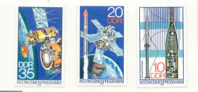 НДР, ФРН ГДР, ФРГ ^/--/^ ГДР  Германия 1978 марки  Космос 3 шт. негашеная ^_^^^ НДР Німеччина 1978 марки Космос 3 шт. негашена - фото фото фото