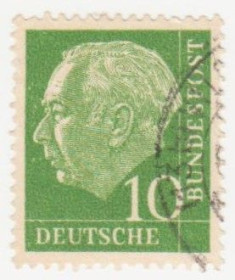 НДР, ФРН ГДР, ФРГ ^/--/^ ФРГ 1954 г. № 73 гашеная ^_^^^ ФРН 1954 р. No 73 гашена - фото фото фото