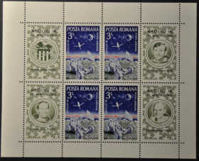 Інше Другое ^/--/^ Румыния Космос Аполло-16 1972 ^_^^^ Румунія Космос Аполло-16 1972 - фото фото фото