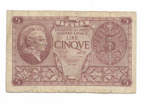Італія, Ватикан Италия, Ватикан ^/--/^ ITALY Италия 5 лир 20 мая 1935 23 ноября 1944 Подпись №2 Bolaffi / Simoneschi / Giovinco ^_^^^ ITALY Італія 5 лір 20 травня 1935 23 листопада 1944 Підпис No /--/ 2 Bolaffi / Simoneschi / Giovinco - фото фото фото
