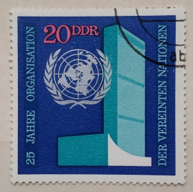 НДР, ФРН ГДР, ФРГ ^/--/^ ГДР 1970 г - 25-летие Организации Объединенных Наций ^_^^^ НДР 1970 - 25-річчя Організації Об'єднаних Націй - фото фото фото