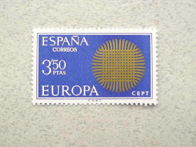 Іспанія Испания ^/--/^ Поштова марка Іспанія &amp;quot; Європа СЕРТ &amp;quot; 1970 рік ** ^_^^^ Почтовая марка Испания &amp;quot; Европа Серт &amp;quot; 1970 год ** - фото фото фото