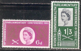 Великобританія Великобритания ^/--/^ Великобритания 1961 Sc.385-386 ** ^_^^^ Великобританія 1961 Sc.385-386 ** - фото фото фото