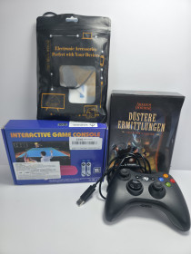Геймпади Геймпады ^/--/^ Лот 4 шт.: геймпад X /--/ 360 USB, Arkham Horror книга, Wireless Display адаптер та ретро-консоль ^_^^^ Лот 4 шт.: геймпад X /--/ 360 USB, Arkham Horror книга, Wireless Display адаптер и ретро-консоль - фото фото фото