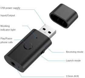 Інші комплектуючі Другие комплектующие ^/--/^ USB AUX адаптер 3 /--/ в /--/ 1 Bluetooth 5.3 стерео приёмник ресивер трансмиттер ^_^^^ USB AUX адаптер 3 /--/ в /--/ 1 Bluetooth 5.3 стерео приймач ресівер трансміттер - фото фото фото