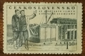Чехословаччина Чехословакия ^/--/^ Чехословакия Международный кинофестиваль, Карловы Вары 1951 ^_^^^ Чехословаччина Міжнародний кінофестиваль, Карлові Вари 1951 - фото фото фото