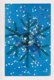 СРСР СССР ^/--/^ С НОВЫМ ГОДОМ  1973 г.  РАСКИН  чистая  ^_^^^ З Новим роком 1973 р. Раскін чиста - фото фото фото