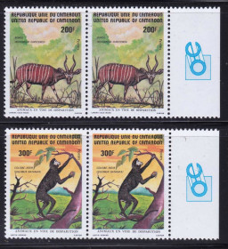 Фауна Фауна ^/--/^ NM Фауна  Камерун  1982 г MNH - пары  ( могу разделить ) ^_^^^ NM Фауна Камерун 1982 MNH - фото фото фото