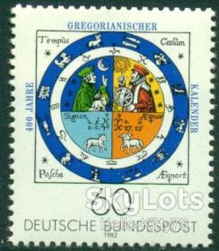 НДР, ФРН ГДР, ФРГ ^/--/^ ФРГ 1982 Григорианский календарь Mi 1155 MNH ^_^^^ ФРН 1982 Григоріанський календар Mi 1155 MNH - фото фото фото