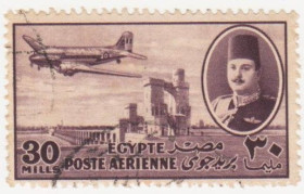 Єгипет Египет ^/--/^ Египет 1947 г. № 315 гашеная ^_^^^ Єгипет 1947 р. No 315 гашена - фото фото фото