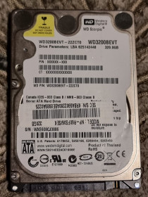 Жорсткі диски Жесткие диски ^/--/^ 100% hdd 2.5 320 гб wd 5400 52.3/52.9 жесткий диск wd /--/ 3200 /--/ bevt-22 /--/ zct /--/ 0 western digital вд - фото фото фото