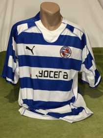 Футболки, майки Футболки, майки ^/--/^ Футболка №13 Puma футбольная Kyocera Reading  (L) спортивная мужская синяя с белым Н /--/ 4859 ^_^^^ Футболка No /--/ 13 Puma футбольна Kyocera Reading (L) спортивна чоловіча синя з білим Н /--/ 4859 - фото фото фото