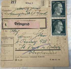Європа Европа ^/--/^ Поштова картка. Рейх 1941 р.     (SP) ^_^^^ Почтовая карточка. Рейх 1941 г. (SP) - фото фото фото