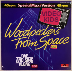 Платівки Пластинки ^/--/^ Video Kids - Woodpeckers From Space - 1984.  (EP). 12. Vinyl. Пластинка. Germany ^_^^^ Video Kids - Woodpeckers From Space - 1984. (EP). 12. Vinyl. Платівка. Germany - фото фото фото