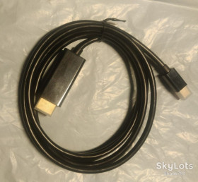 Шлейфи, перехідники Шлейфы, переходники ^/--/^ Кабель переходник miniDisplay Port    (miniDP) - HDMI    (1.8 /--/ м) ^_^^^ Кабель перехідник miniDisplay Port (miniDP) - HDMI (1.8 /--/ м) - фото фото фото