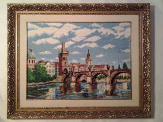 Картини, Гравюри, Живопис та Графіка Картины, Гравюры, Живопись и Графика ^/--/^ КАРТИНА ВЫШИТАЯ ! ПРАГА ! КАРЛОВ МОСТ !^ ^_^^^ КАРТИНА ВИШИНА! ПРАГА! КАРЛОВ МІСТ! - фото фото фото