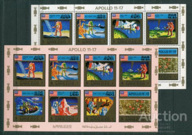 Освоєння космосу Освоение космоса ^/--/^ Аджман, Ajman 1972 Mi 2669-2676 /--/ A,B Cosmos  Space MNH Cv 36,- ^_^^^ Аджман, Ajman 1972 Mi 2669-2676 /--/ A,B Cosmos Space MNH Cv 36 - фото фото фото