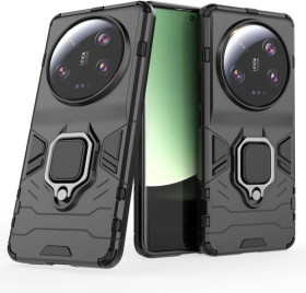 Чохли, бампера Чехлы, бампера ^/--/^ Чохол Fiji Ring для Xiaomi 13 Ultra броньований бампер з кільцем підставкою чорний ^_^^^ Чехол Fiji Ring для Xiaomi 13 Ultra бронирован бампер с кольцом подставкой черный - фото фото фото