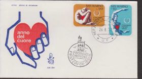 Європа Европа ^/--/^ Сан-Марино 1972 МЕДИЦИНА ГОД СЕРДЦА КАРДИОЛОГИЯ ВРАЧИ БОЛЕЗНИ ЛЕЧЕНИЕ ПРОФИЛАКТИКА КПД Mi.1013-1014 ^_^^^ Сан-Марино 1972 Медицина Рік Серця Кардіологія Лікування Профілактика ККД Mi.1013-1014 - фото фото фото